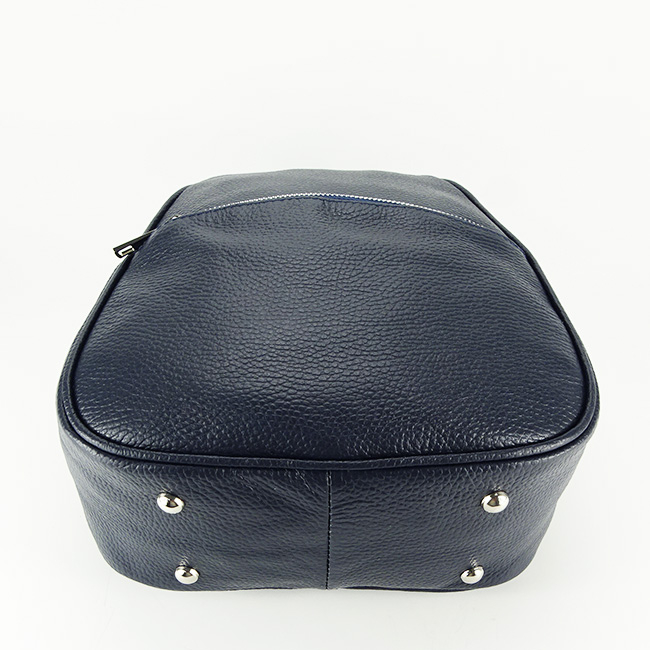 Rucsac din piele naturala Lili 121 Bleumarin inchis [5]