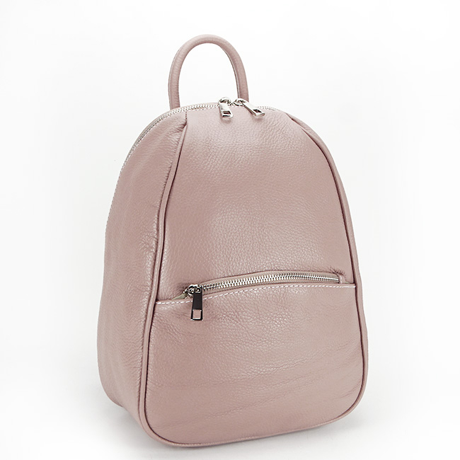 Rucsac din piele naturala Lili 121 Roz [2]