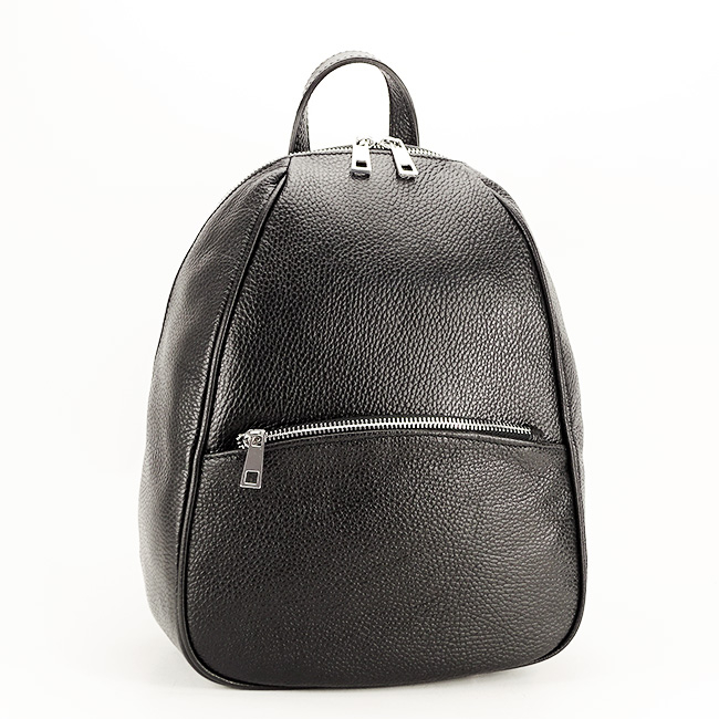 Rucsac din piele naturala negru Lili 121 [2]