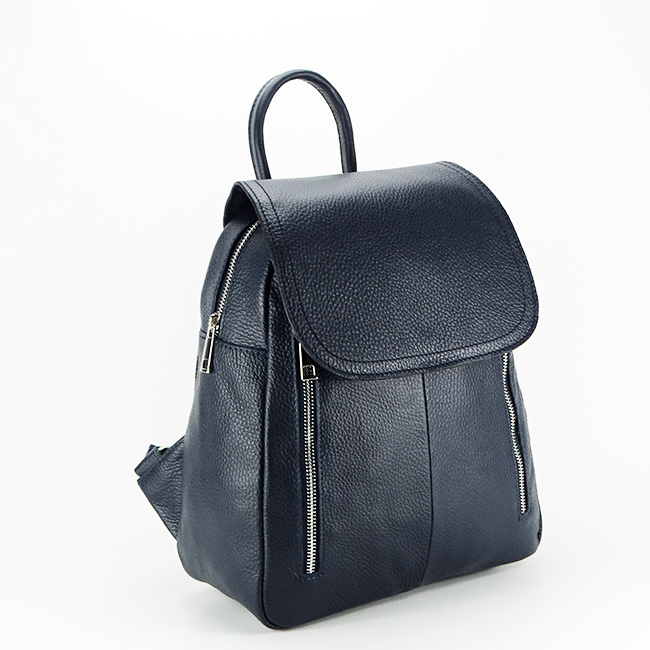 Rucsac din piele naturala Veronica 123 Bleumarin [2]