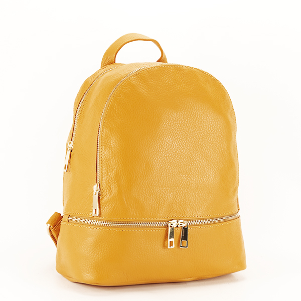 Rucsac piele naturala galben amanda