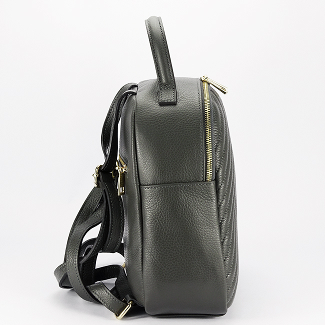 Rucsac gri inchis  din piele naturala 8955 121 [3]