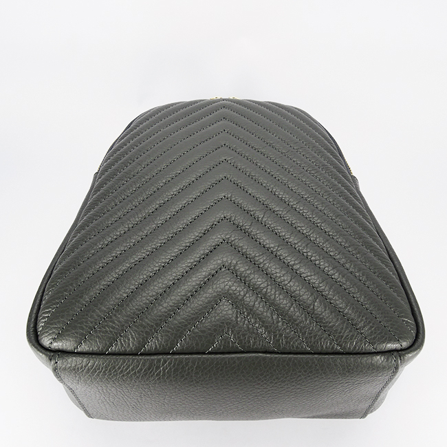 Rucsac gri inchis  din piele naturala 8955 121 [5]