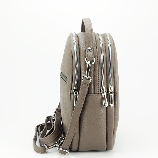 Rucsac maro taupe convertibil in geanta F3607 18 [3]