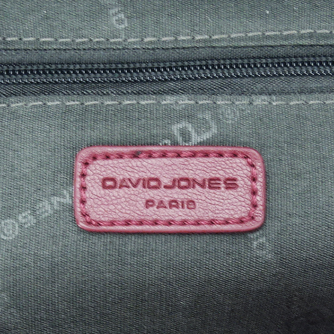 Rucsac mediu David Jones 6860-3 16 Bordo [9]