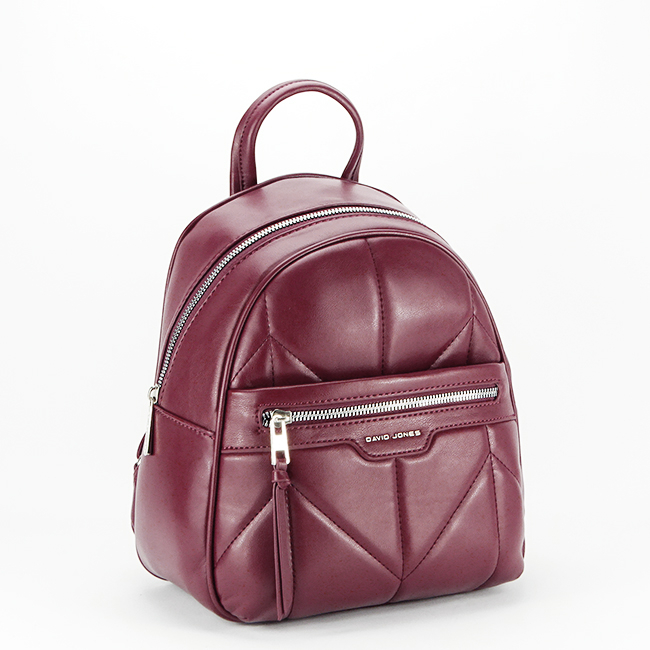 Rucsac mediu David Jones 6860-3 16 Bordo [2]