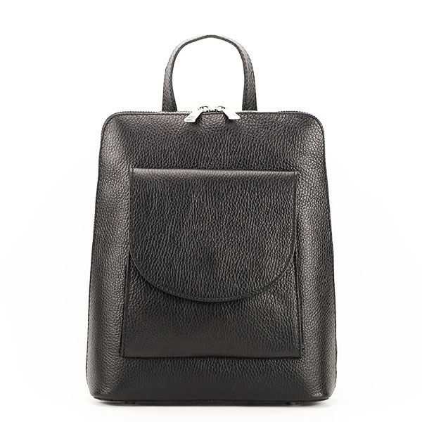 Rucsac negru din piele naturala Betty