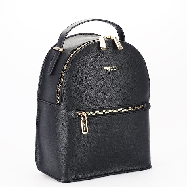 Rucsac negru de dama DianaCO Firenze, DYS602-3 M11