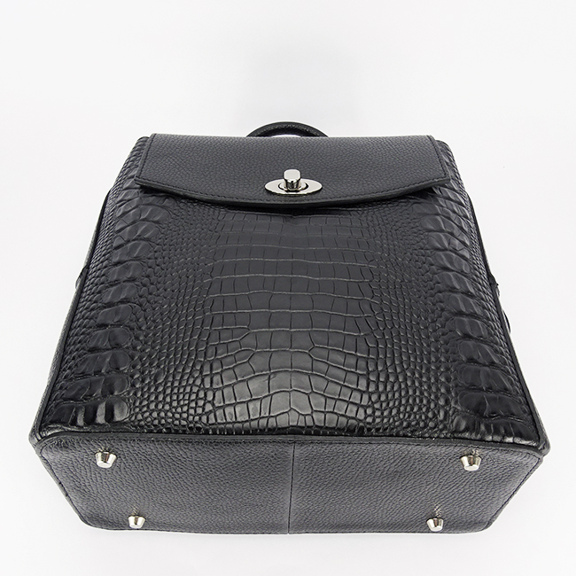 Rucsac 2 in 1 negru din piele naturala 6548-36 123 [6]