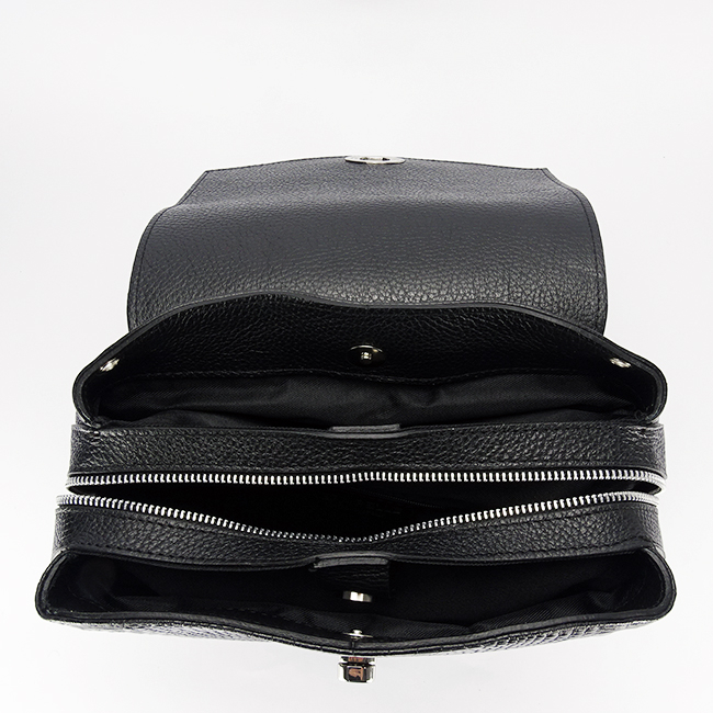 Rucsac 2 in 1 negru din piele naturala 6548-36 123 [7]