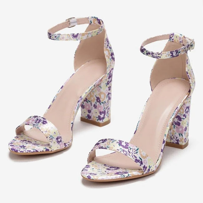 Sandale albe cu imprimeu floral 6816 -128 [5]