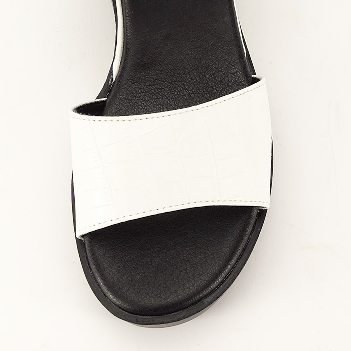 Sandale albe cu platforma Beth [9]