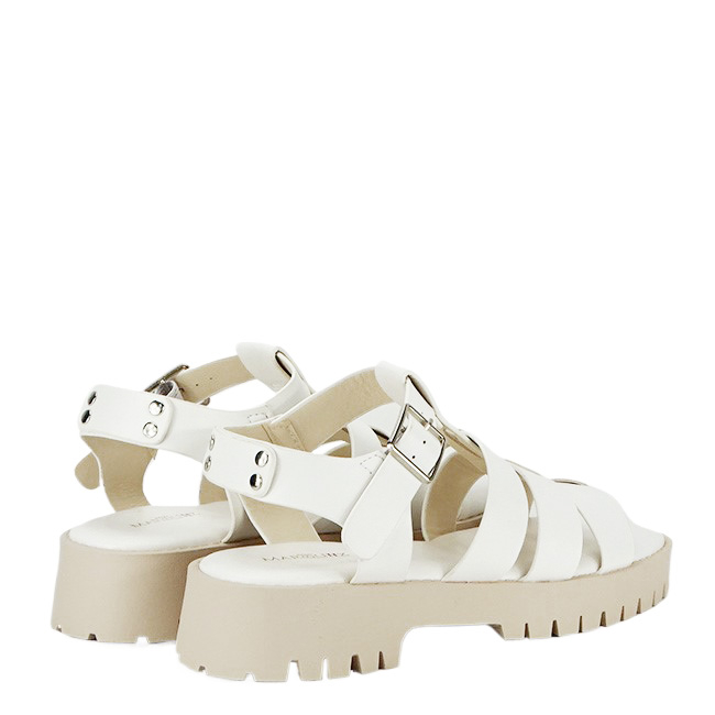 Sandale albe cu talpa groasa 5884 128 [5]