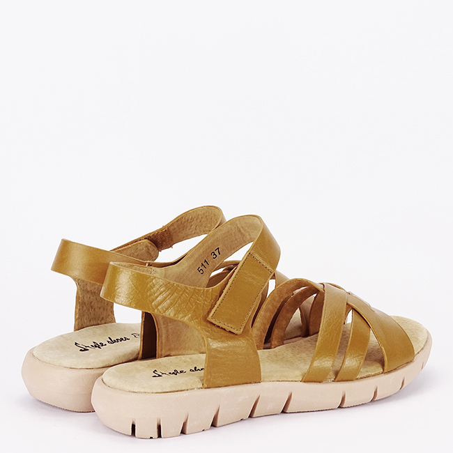 Sandale camel din piele naturala 511 [5]