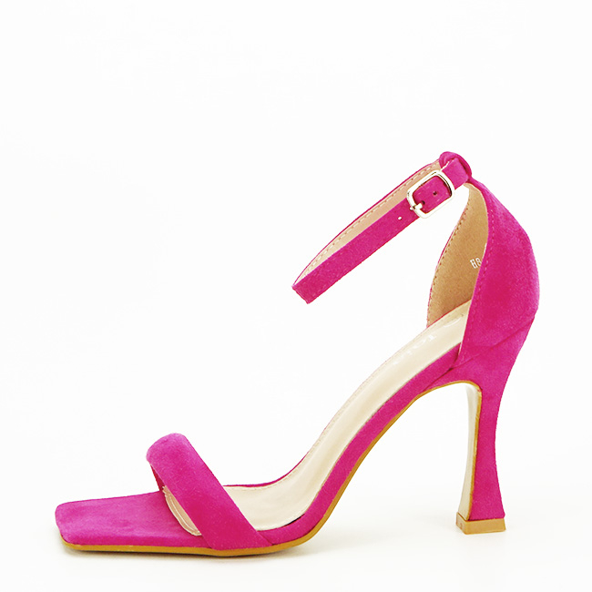 Sandale fucsia elegante cu toc conic H8-280 131 [2]