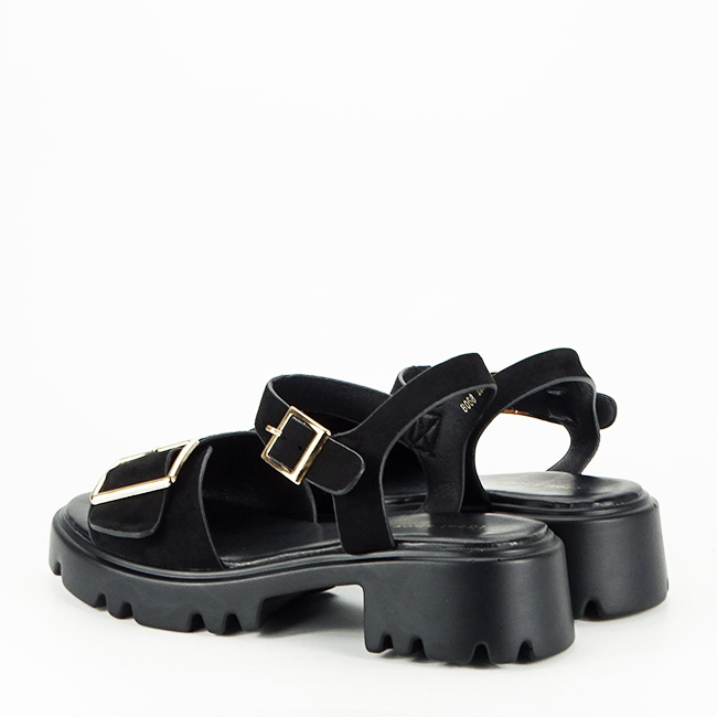 Sandale negre cu talpa groasa 8068 128 [3]