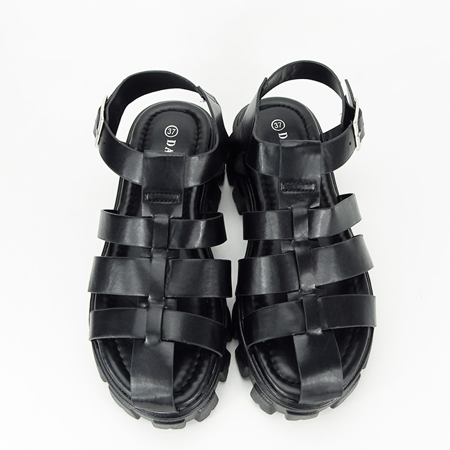 Sandale negre cu talpa groasa N75-5 130 [7]