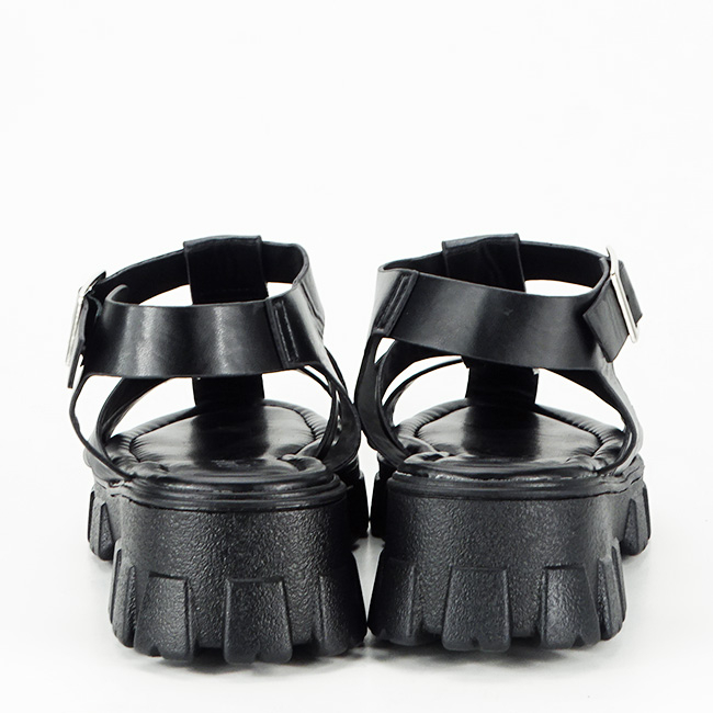 Sandale negre cu talpa groasa N75-5 130 [4]
