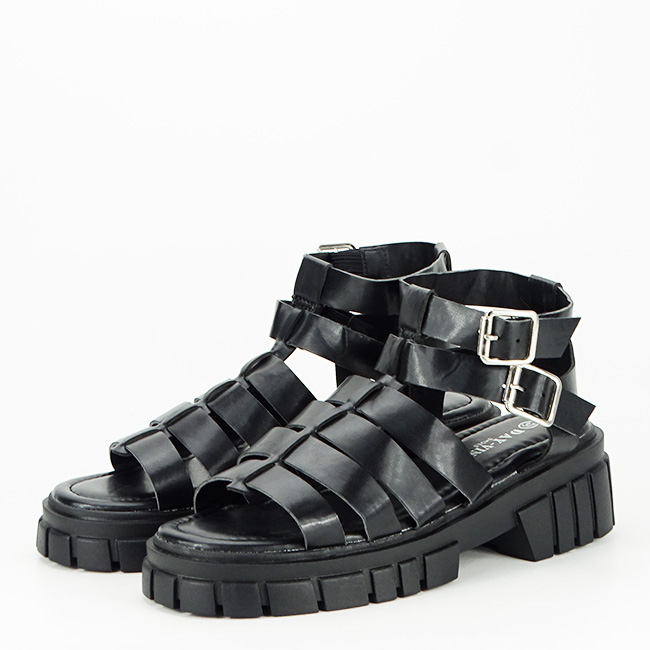 Sandale negre cu talpa groasa N75-6 132 [2]
