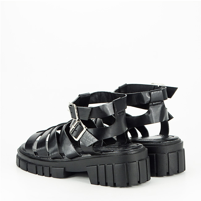 Sandale negre cu talpa groasa N75-6 132 [3]