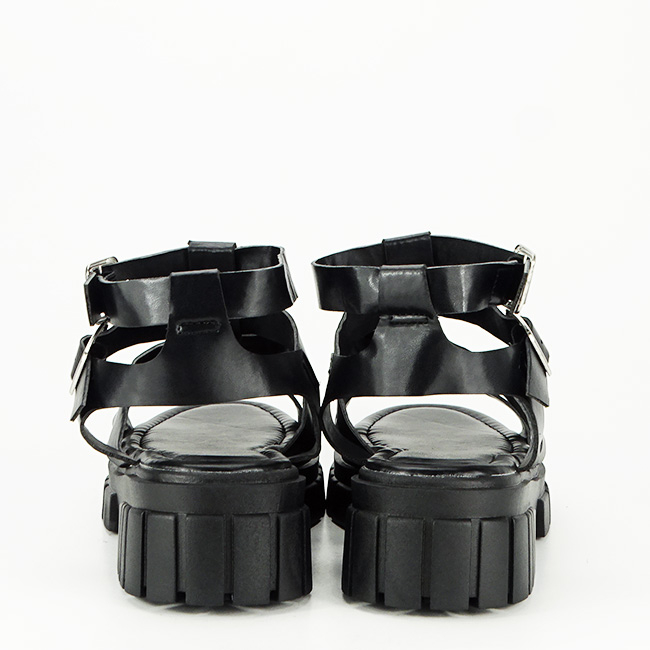 Sandale negre cu talpa groasa N75-6 132 [4]