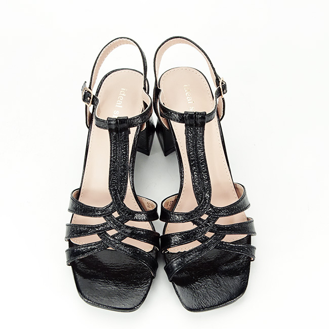 Sandale negre elegante cu toc gros 3219 130 [7]