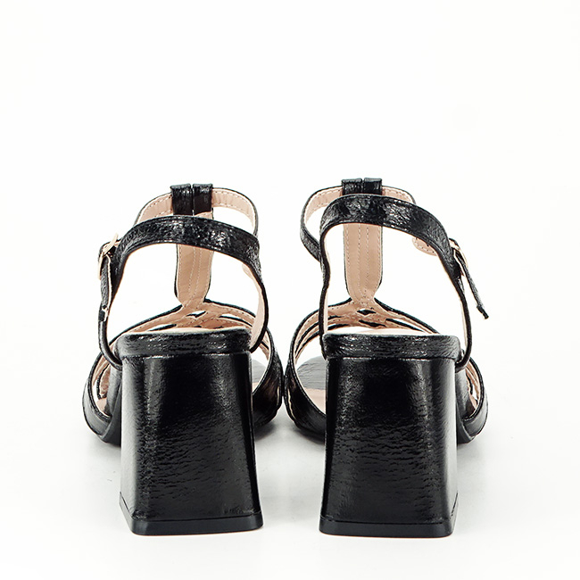 Sandale negre elegante cu toc gros 3219 130 [4]