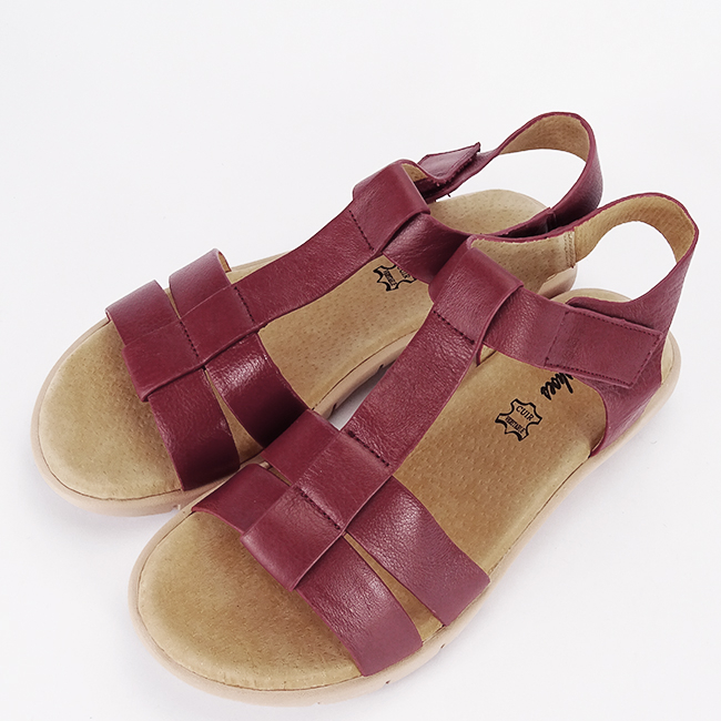 Sandale rosii din piele naturala 512 [7]