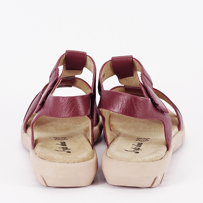 Sandale rosii din piele naturala 512 [4]