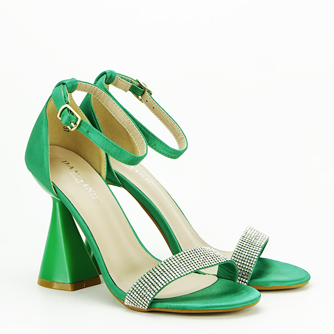 Sandale verzi elegante cu toc conic BD117 129 [4]