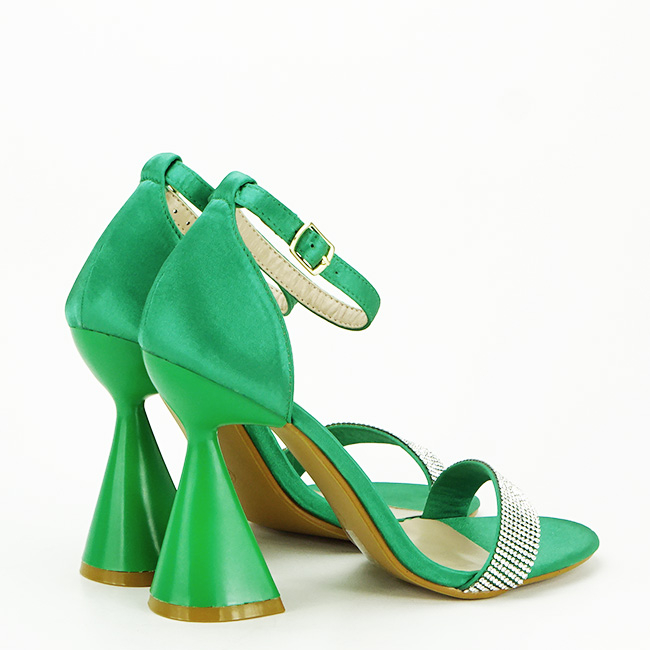 Sandale verzi elegante cu toc conic BD117 129 [2]