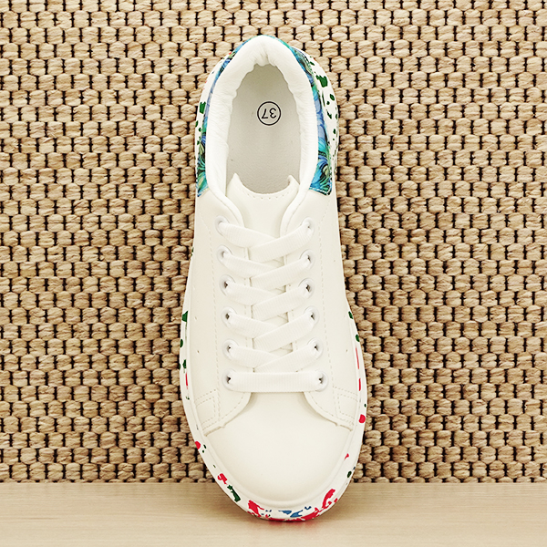 Sneakers alb cu albastru Larra [7]