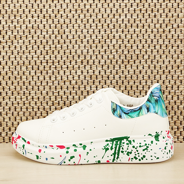 Sneakers alb cu albastru Larra [2]