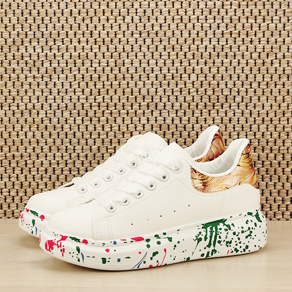 Sneakers alb cu imprimeu Larra [2]