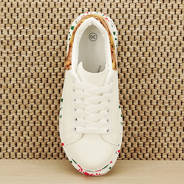 Sneakers alb cu imprimeu Larra [7]