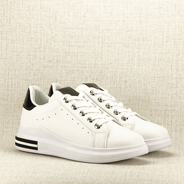Sneakers alb cu negru Sonia [4]
