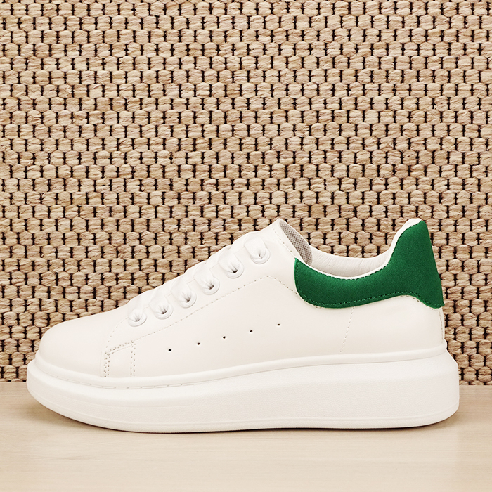 Sneakers alb cu verde Madison [2]