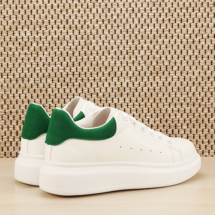 Sneakers alb cu verde Madison [5]