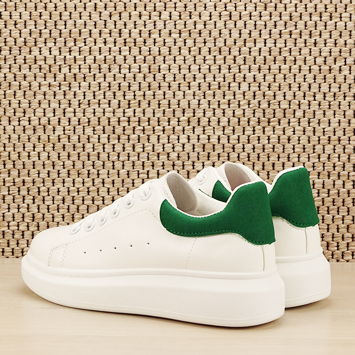 Sneakers alb cu verde Madison [4]