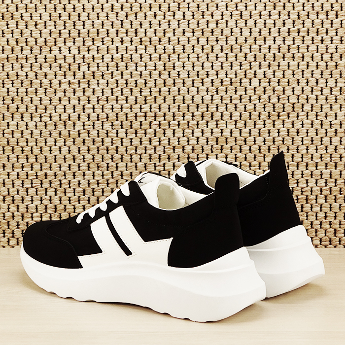 Sneakers alb/negru Calista [4]