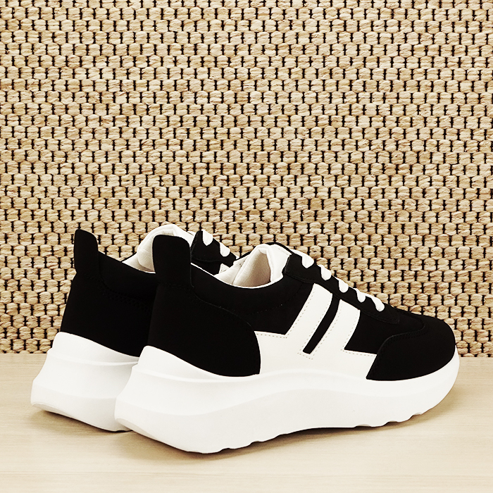 Sneakers alb/negru Calista [5]