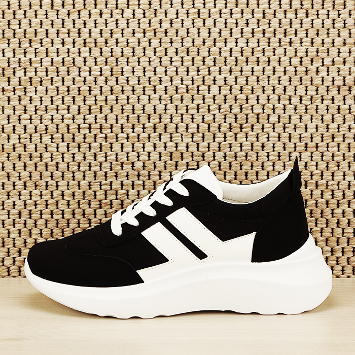 Sneakers alb negru Calista M2