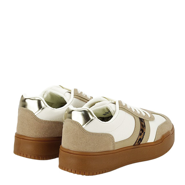Sneakers bej/alb cu talpa groasa 8921 M2 [6]