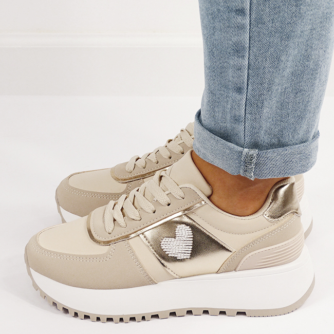 Sneakers bej casual 9147 M5 [3]