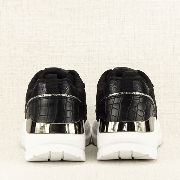 Sneakers negru cu imprimeu Georgia [7]