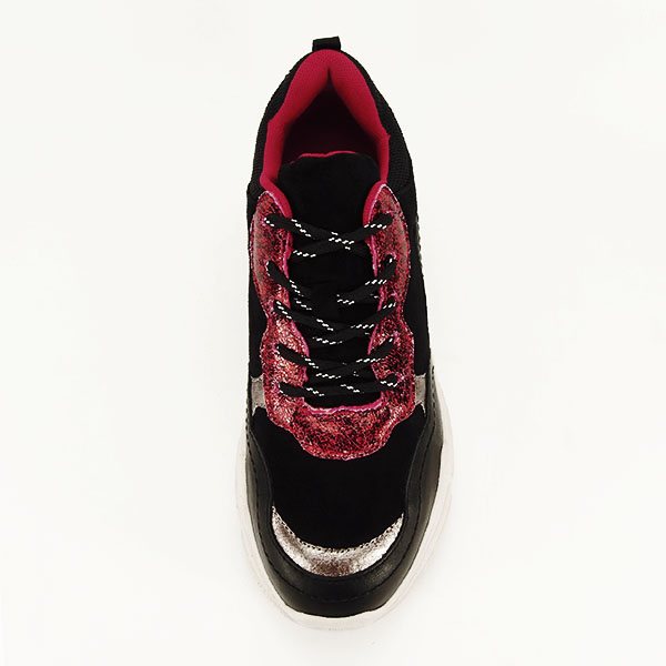 Sneakers negru cu rosu Gabriela [2]