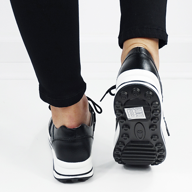 Sneakers negri din piele naturala 5091 M6 [5]