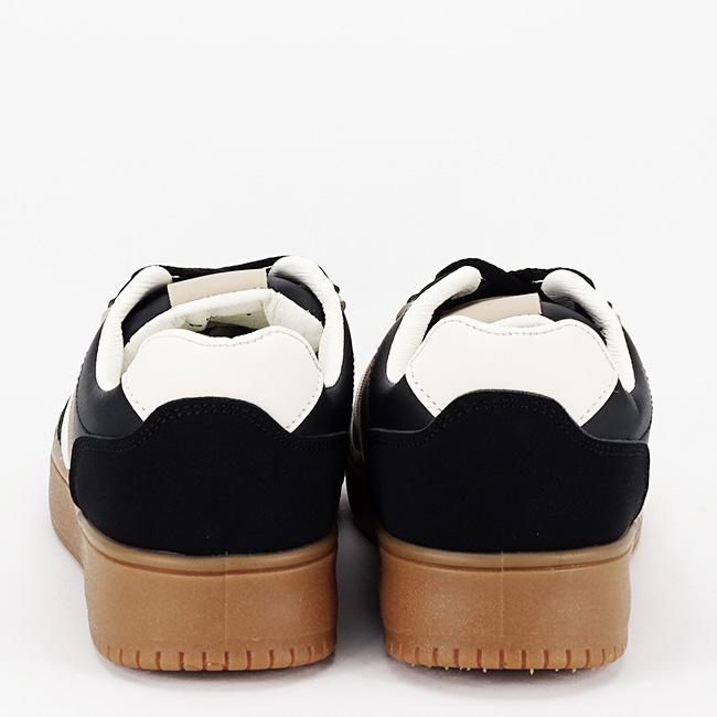 Sneakers negrii cu talpa groasa 8921 M2 [4]