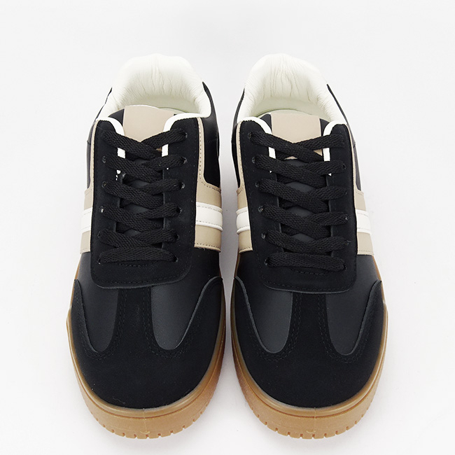 Sneakers negrii cu talpa groasa 8921 M2 [7]