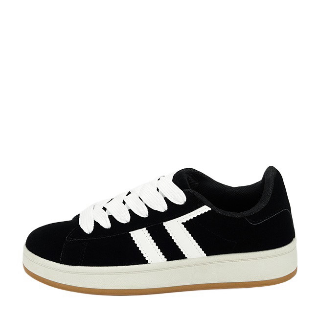 Sneakers negrii cu talpa groasa BM-1101 M2